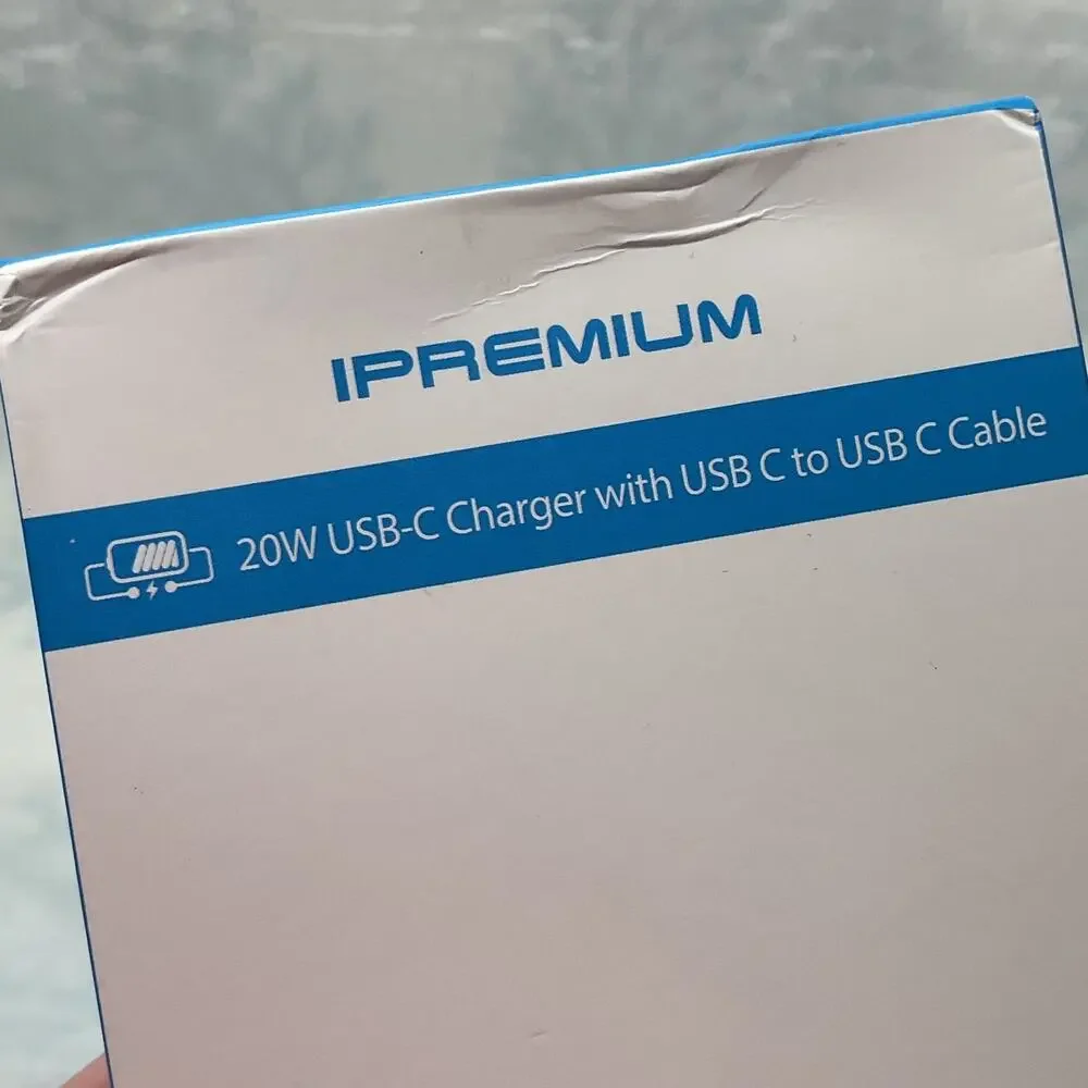 Ipremium 20W USBC Charger with USBC to USBC Cable NIB